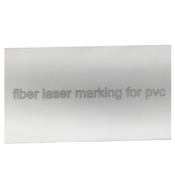 عينة وسم بالليزر على الأنابيب البلاستيكية