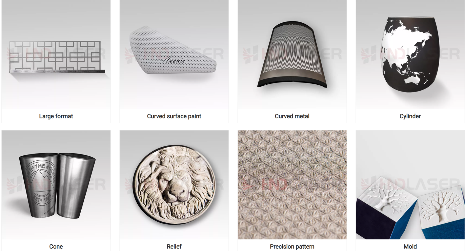 عينات كبيرة الحجم لوضع العلامات بالليزر