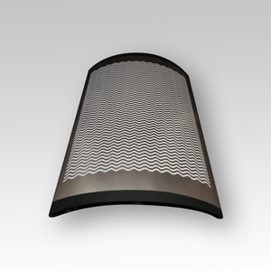 وضع علامات دقيقة بالميكرون على الأسطح المزخرفة المصنوعة من الفولاذ المقاوم للصدأ المنحنية