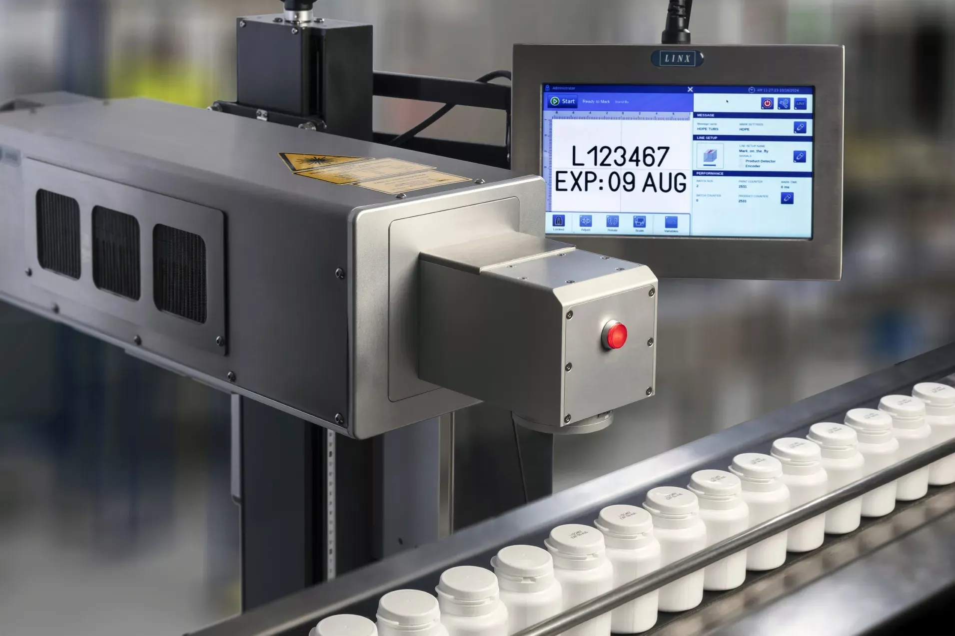 تطبيقات آلة الترميز بالليزر فوق البنفسجية على خطوط إنتاج الورشة